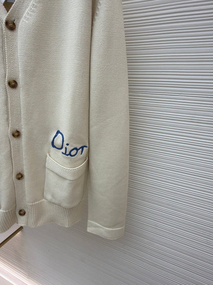 Embroidered Knit Cardigan