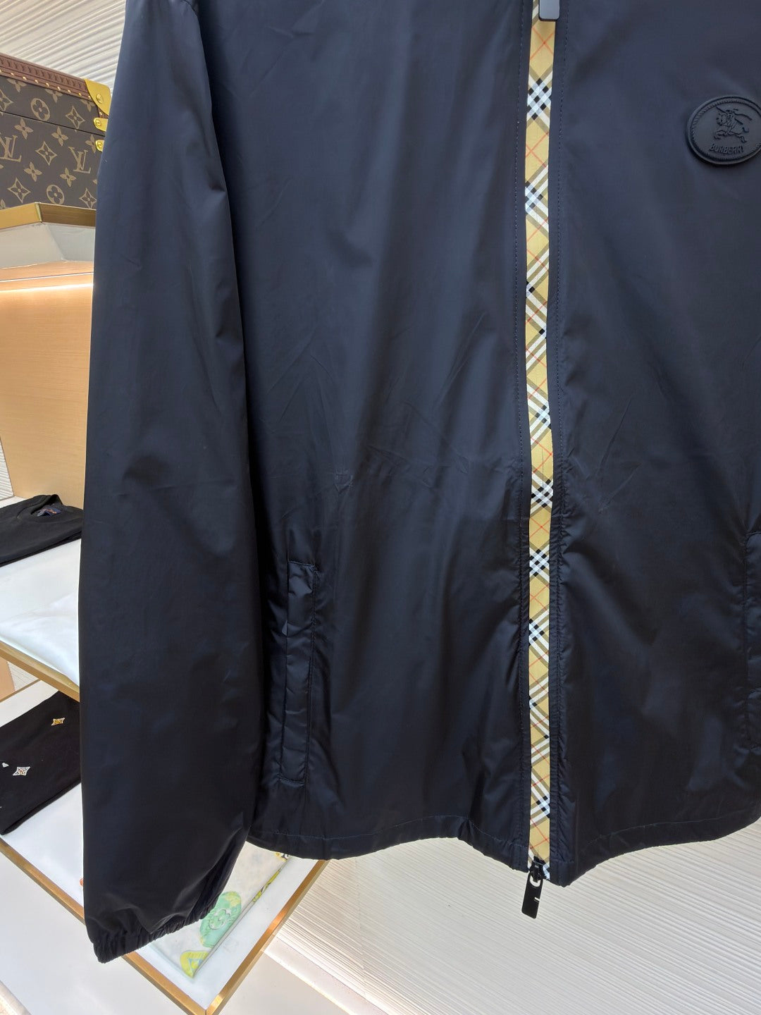 Vintage Check Hooded Jacket