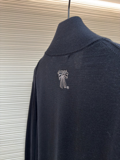 Bow Motif Wool Jacket