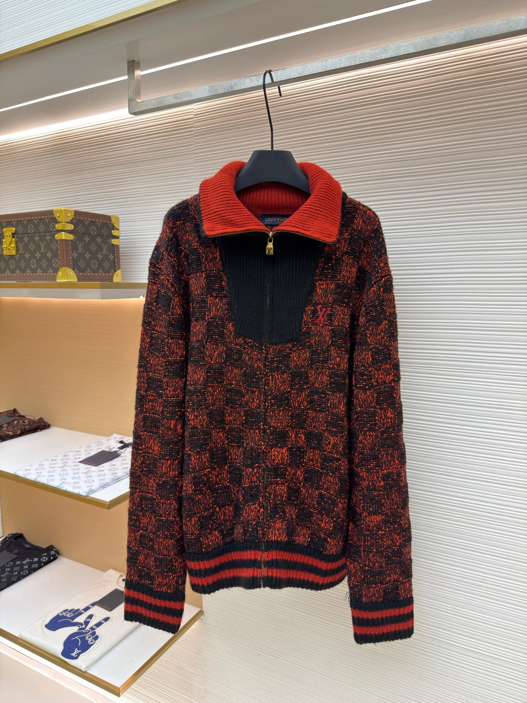 Damier Crewneck Sweater