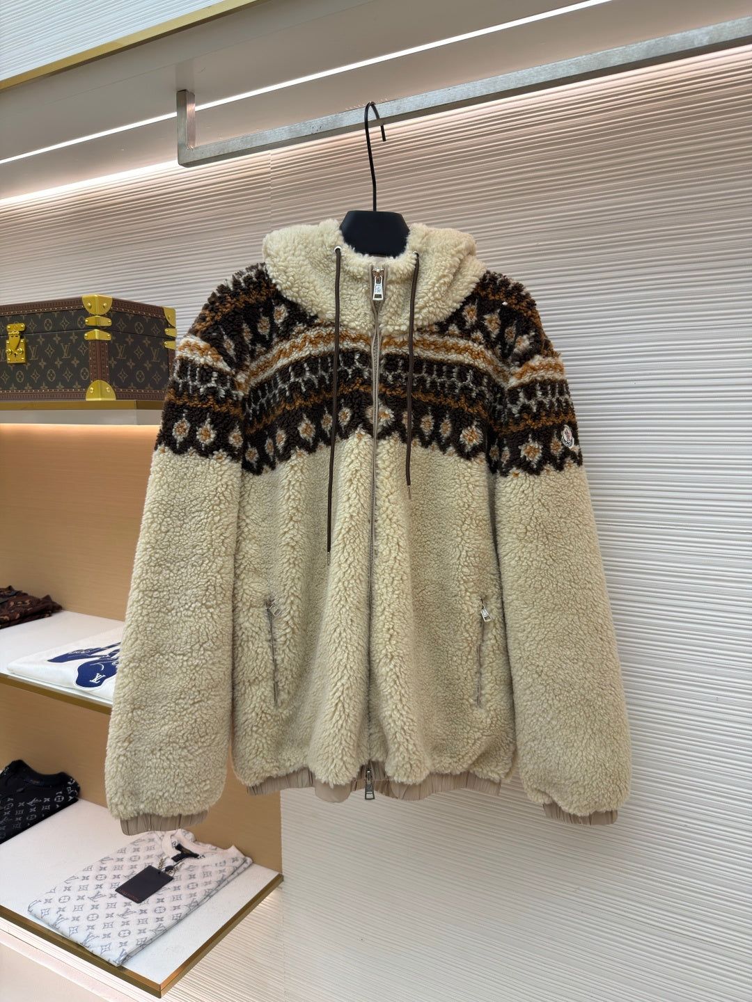 Fair Isle Sherpa Zip Jacket