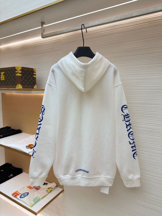 Gothic Logo Zip-Up Hoodie