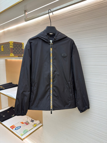 Vintage Check Hooded Jacket