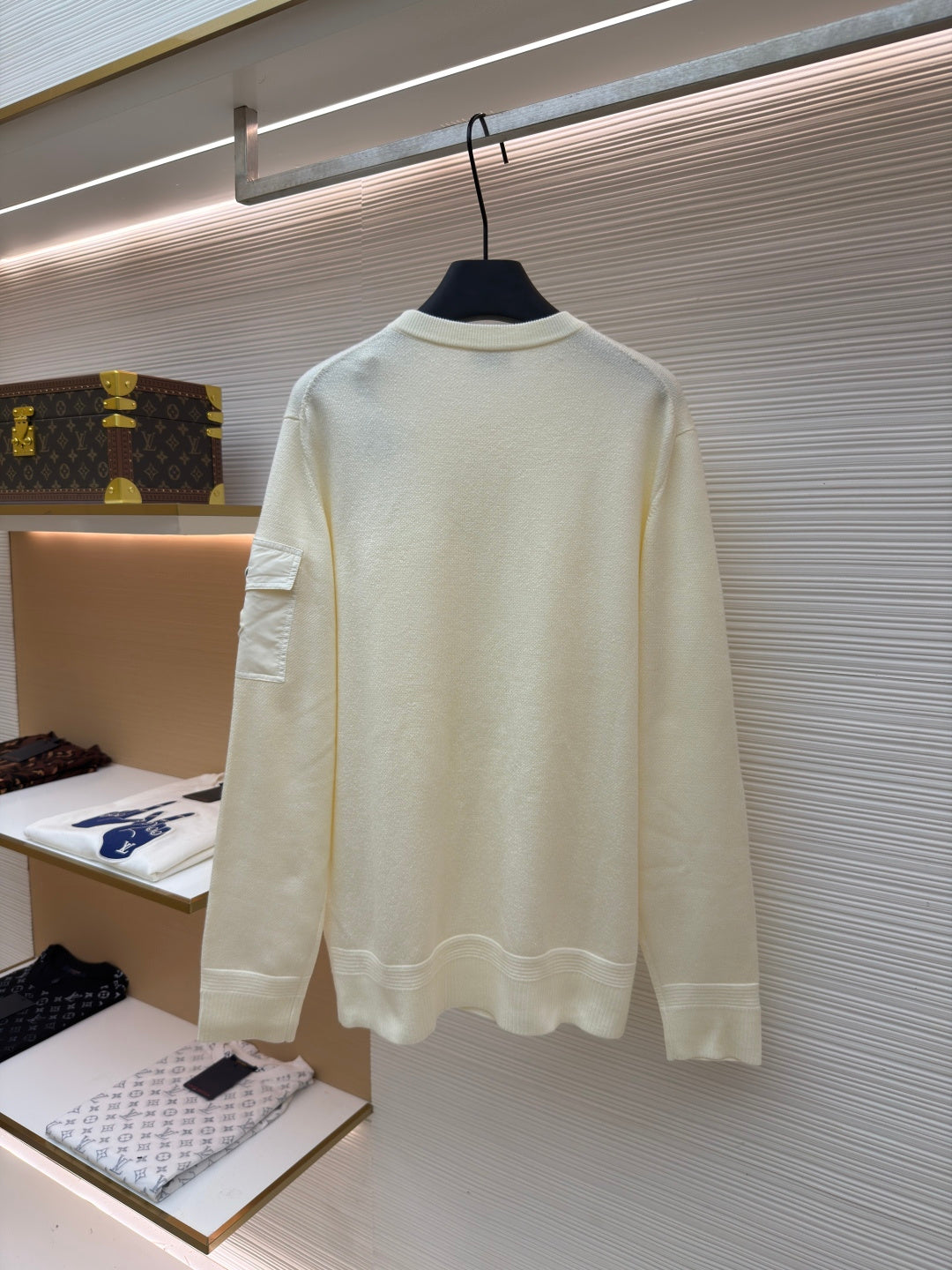 Logo Patch Crewneck Sweater