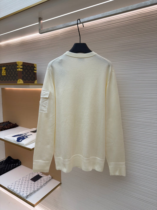 Logo Patch Crewneck Sweater