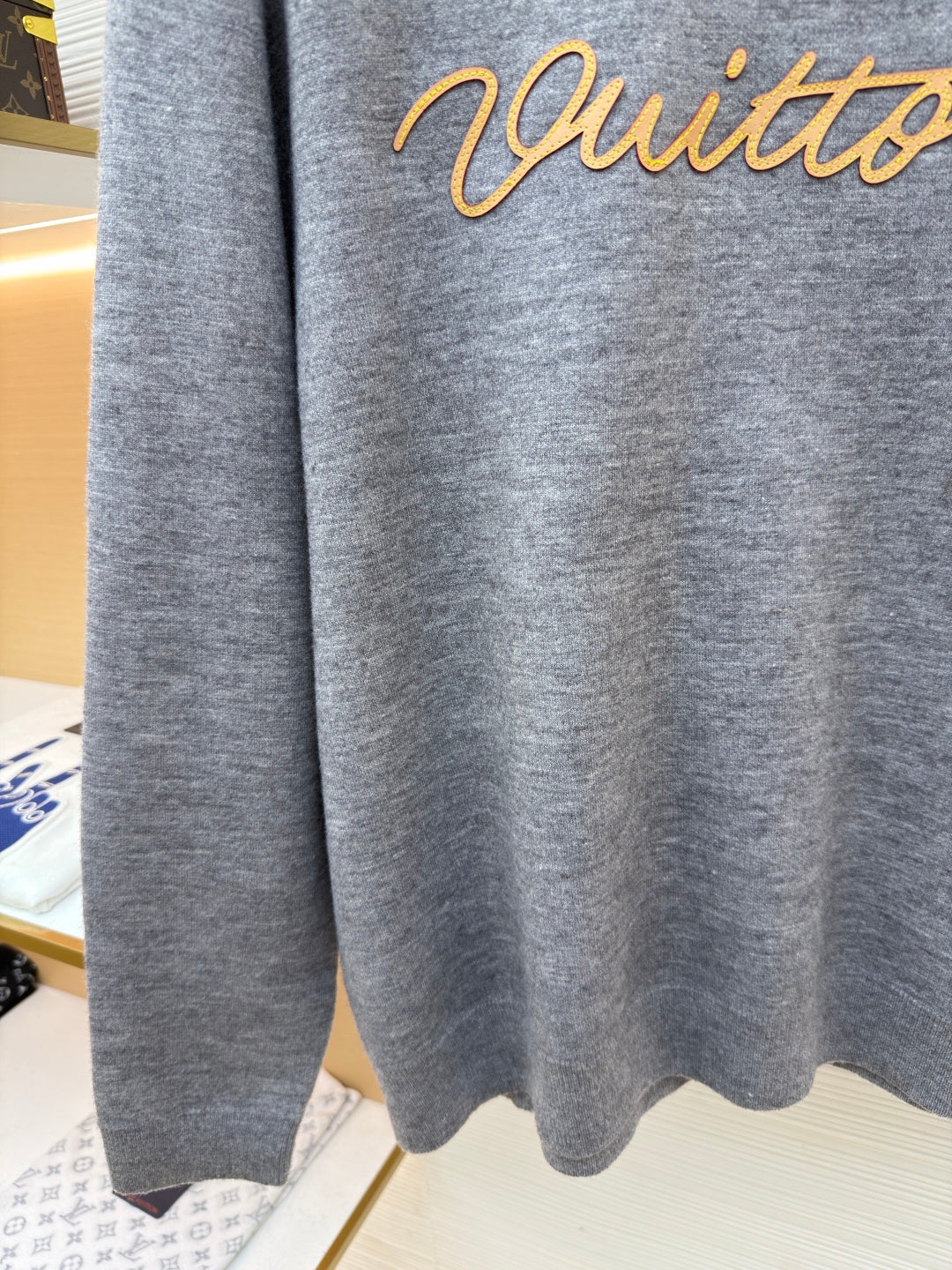 LV Logo Cashmere Hoodie