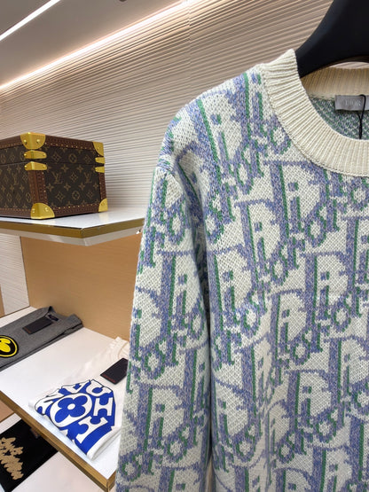 Oblique Wool Crewneck Sweater