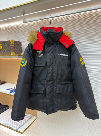 Reversible Hooded Down Jacket
