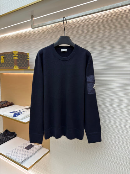 Logo Patch Crewneck Sweater