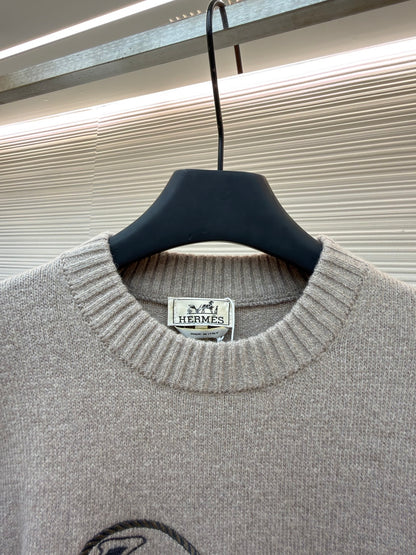 Embroidered Crewneck Sweater