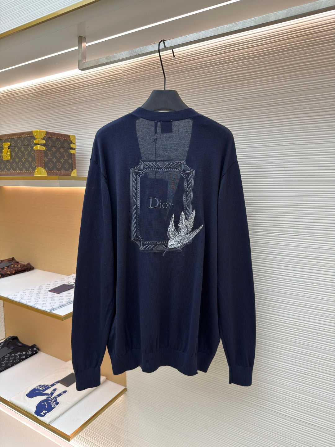 Embroidered V-Neck Sweater