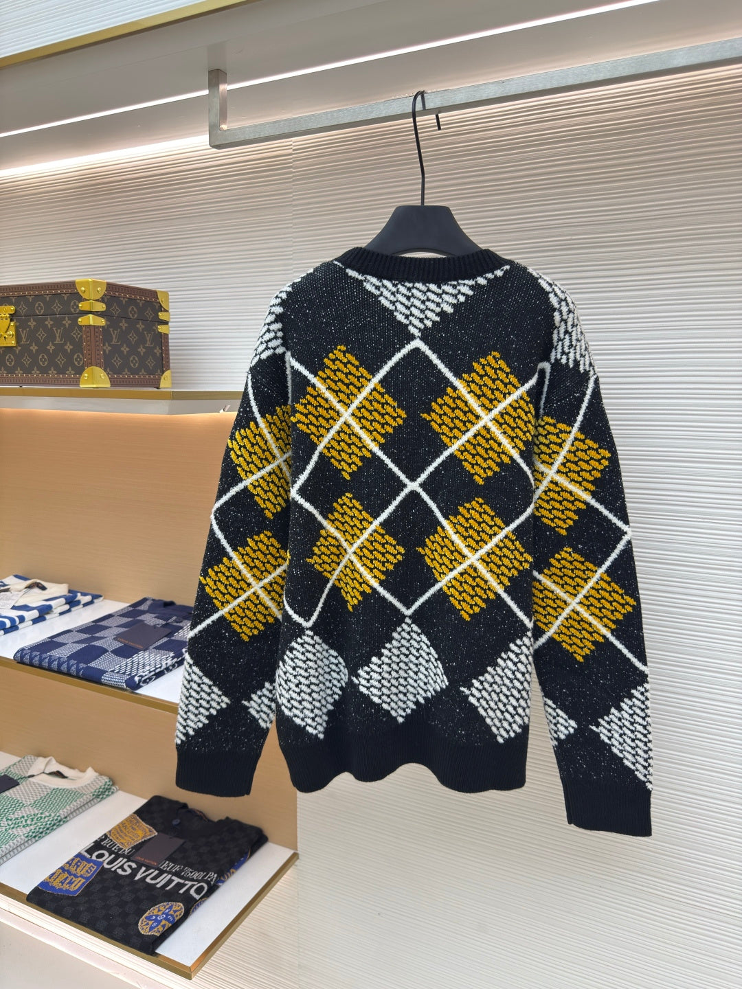 Damier Crewneck Sweater