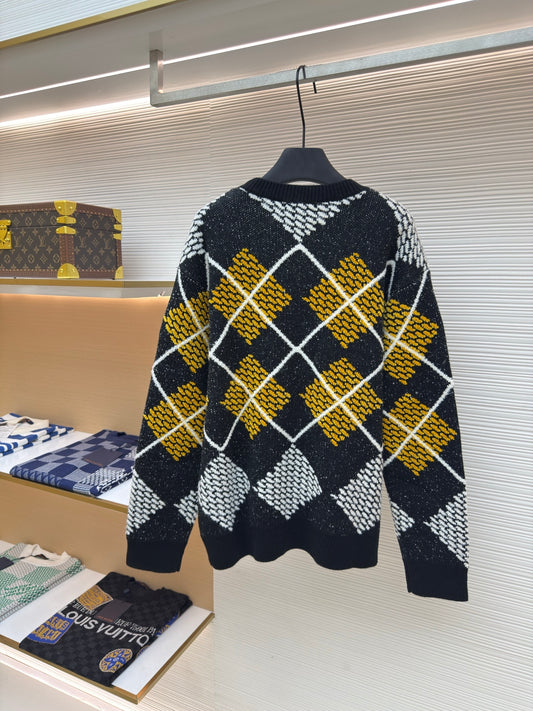 Damier Crewneck Sweater