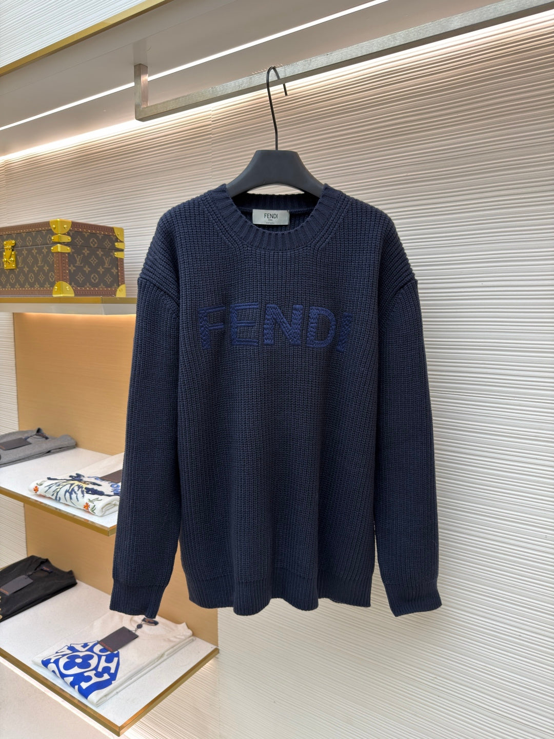 Logo Wool Crewneck Sweater
