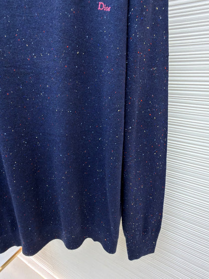 CD Logo Wool Crewneck Sweater