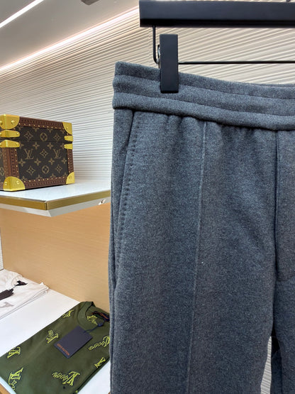 Oblique Cashmere Trousers