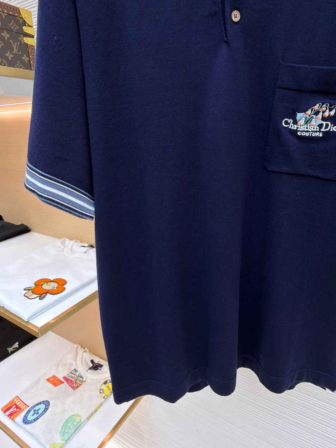 Embroidered Knit Polo