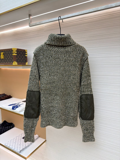 Logo Patch Turtleneck Sweater
