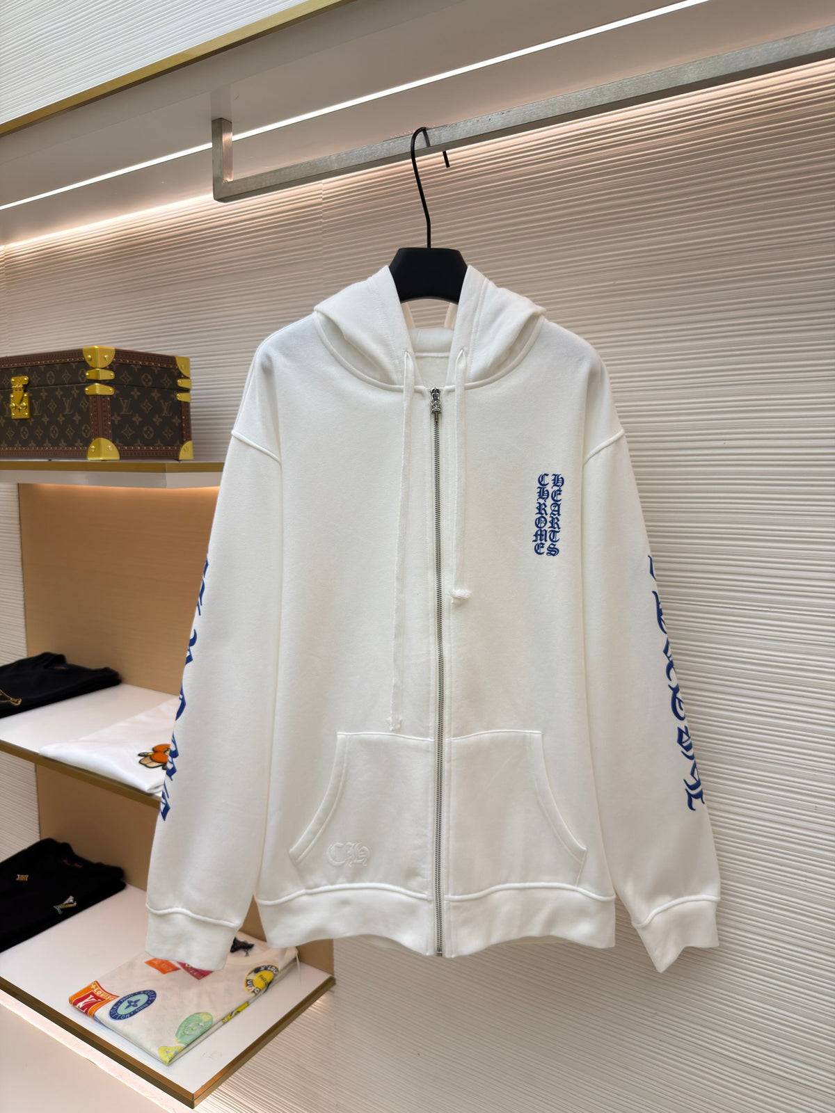 Gothic Logo Zip-Up Hoodie