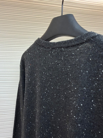 CD Logo Wool Crewneck Sweater