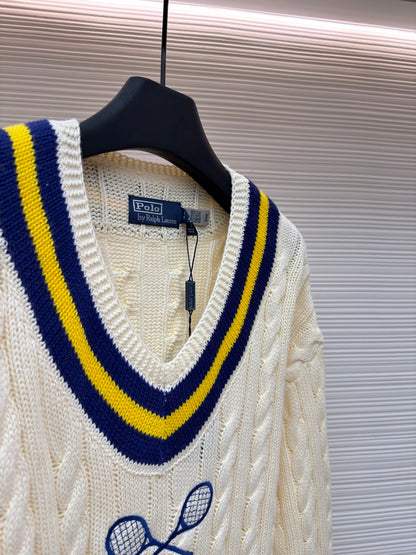 Cable-Knit Crewneck Sweater