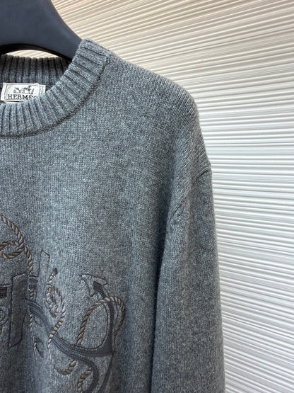 Embroidered Crewneck Sweater