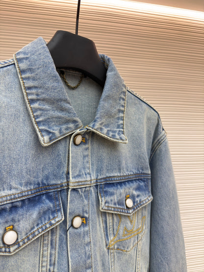 Embroidered Denim Jacket