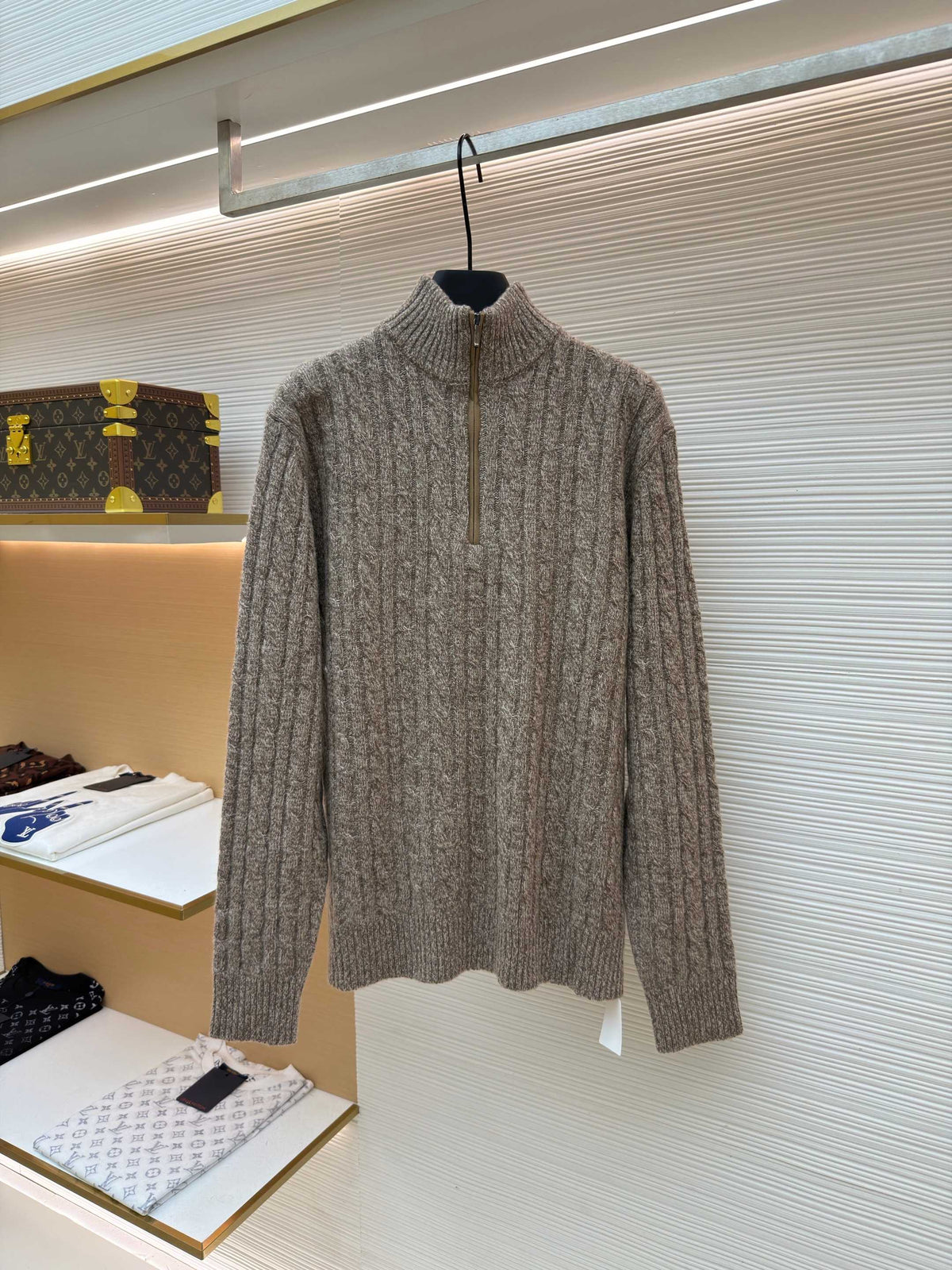 Wool Half-Zip Sweater