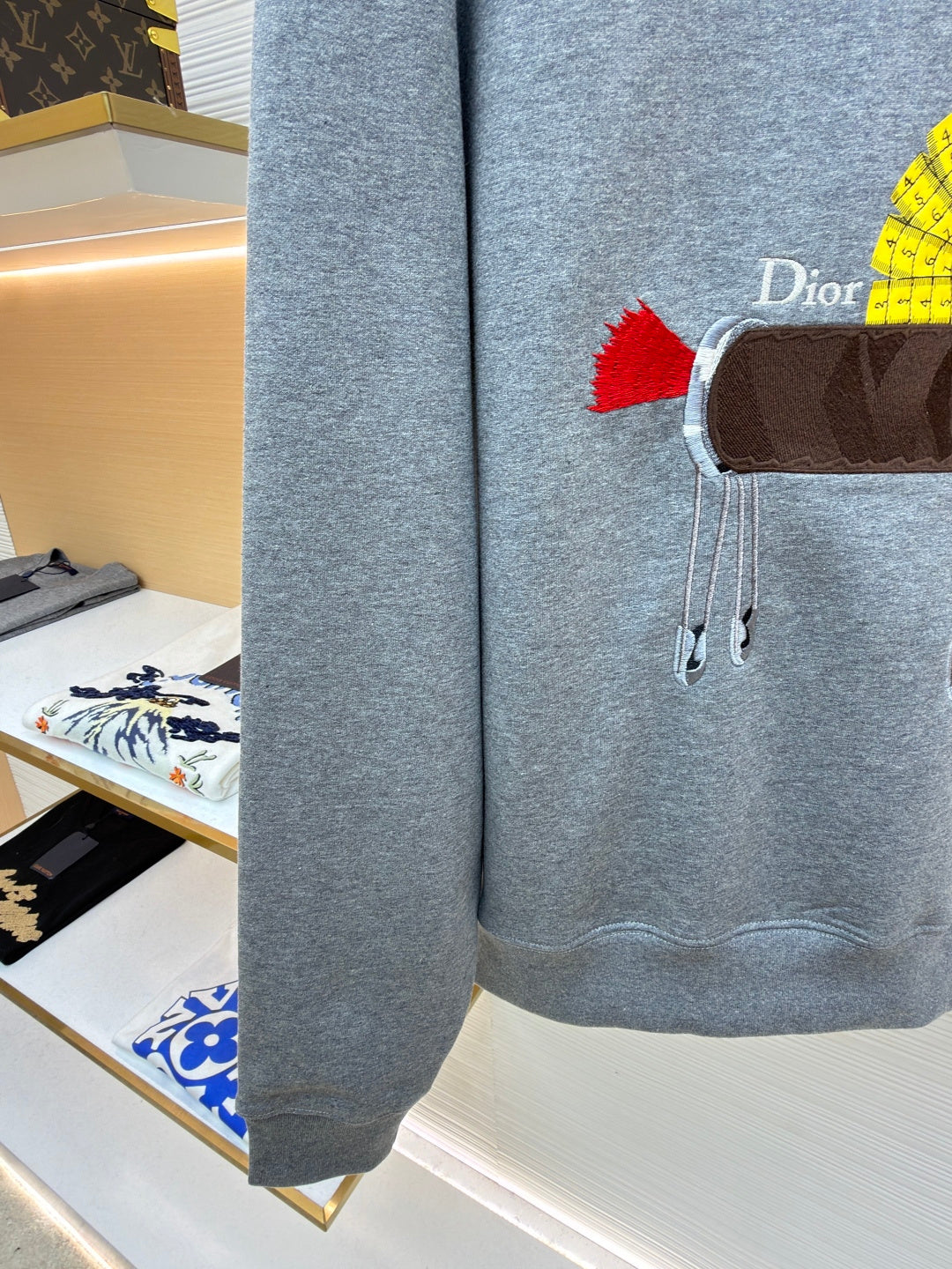 Embroidered Crewneck Sweatshirt