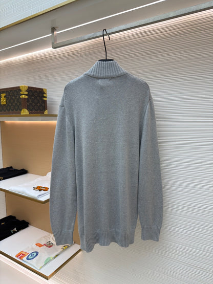 Embroidered Turtleneck Sweater