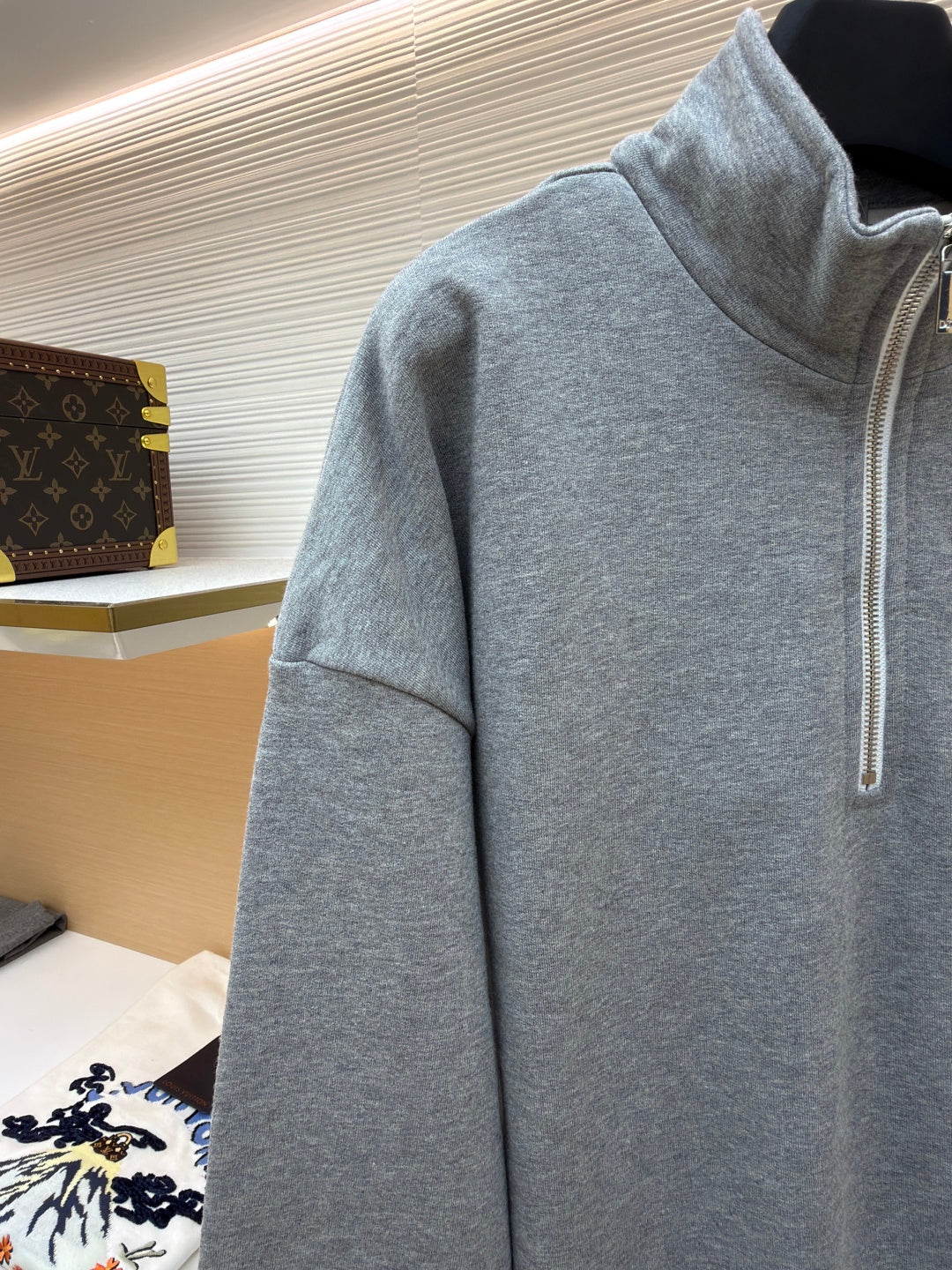 Embroidered Crewneck Sweatshirt