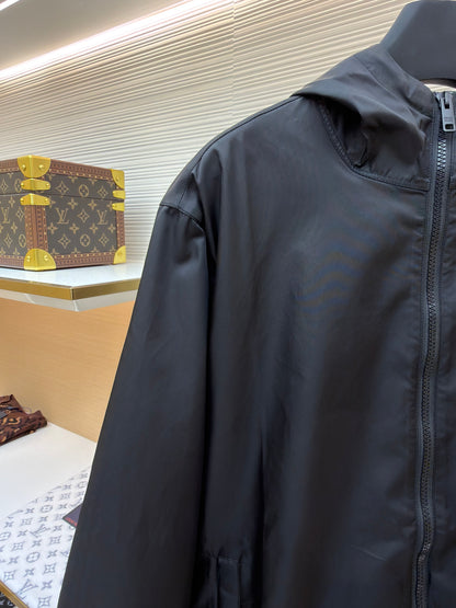 Triangle Logo Re-Nylon Hooded Jacket