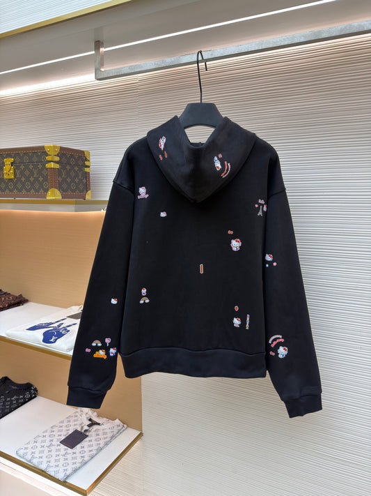 Graphic Zip-Up Hoodie