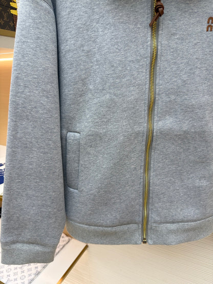 Embroidered Zip Jacket