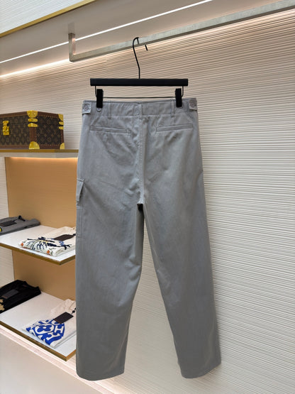 Gabardine Cargo Trousers