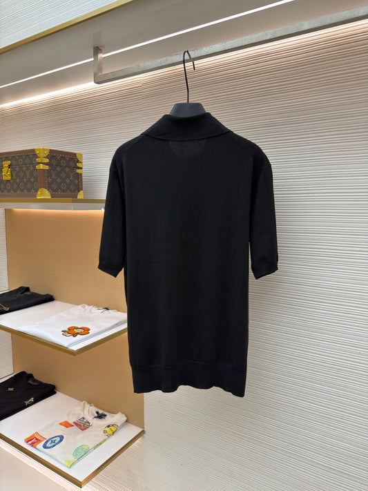 Embroidered Knit Polo