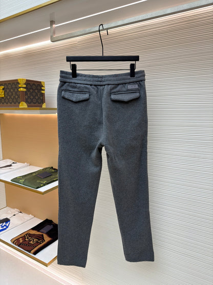 Oblique Cashmere Trousers