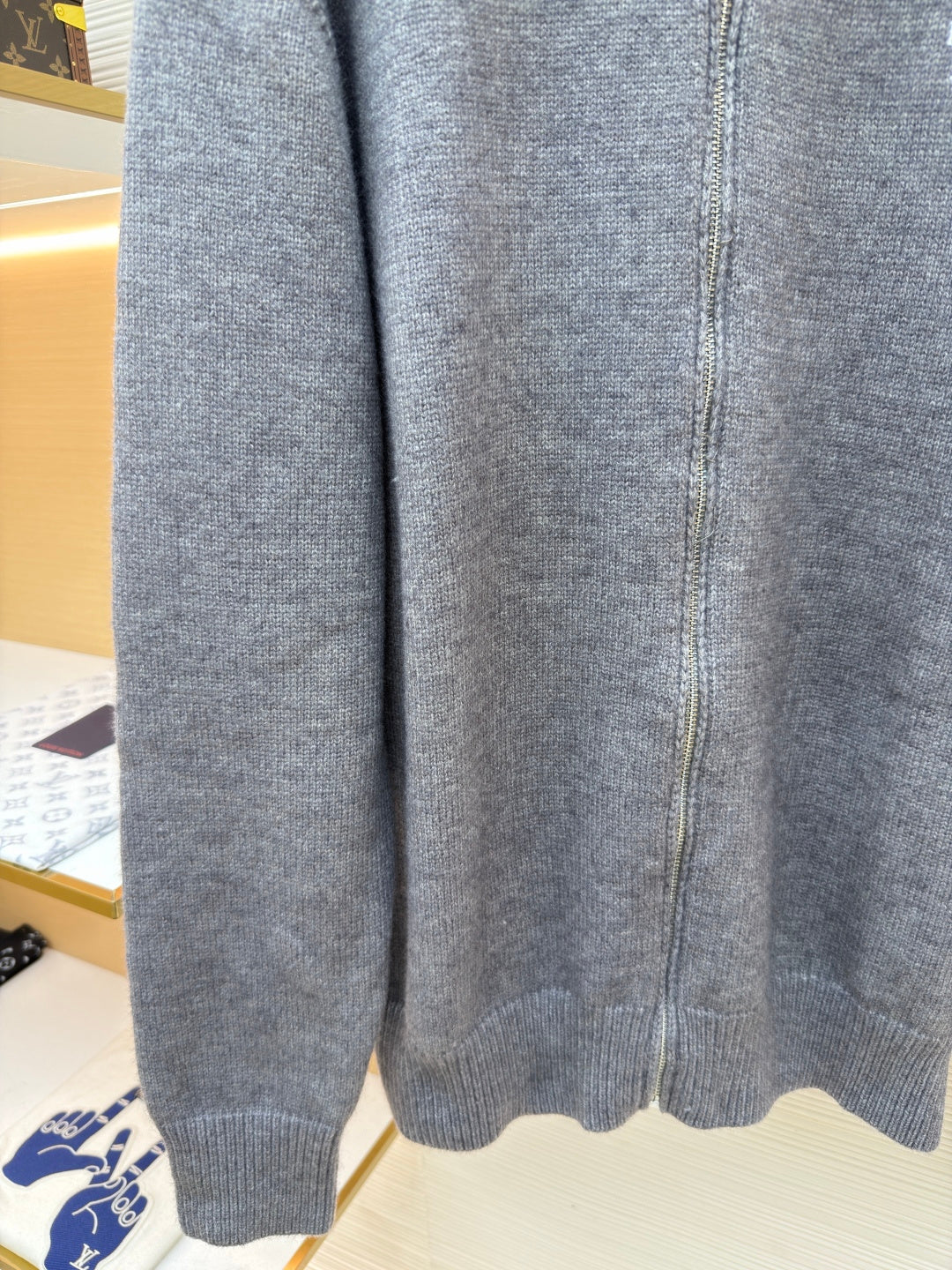Embroidered Wool Knit Cardigan