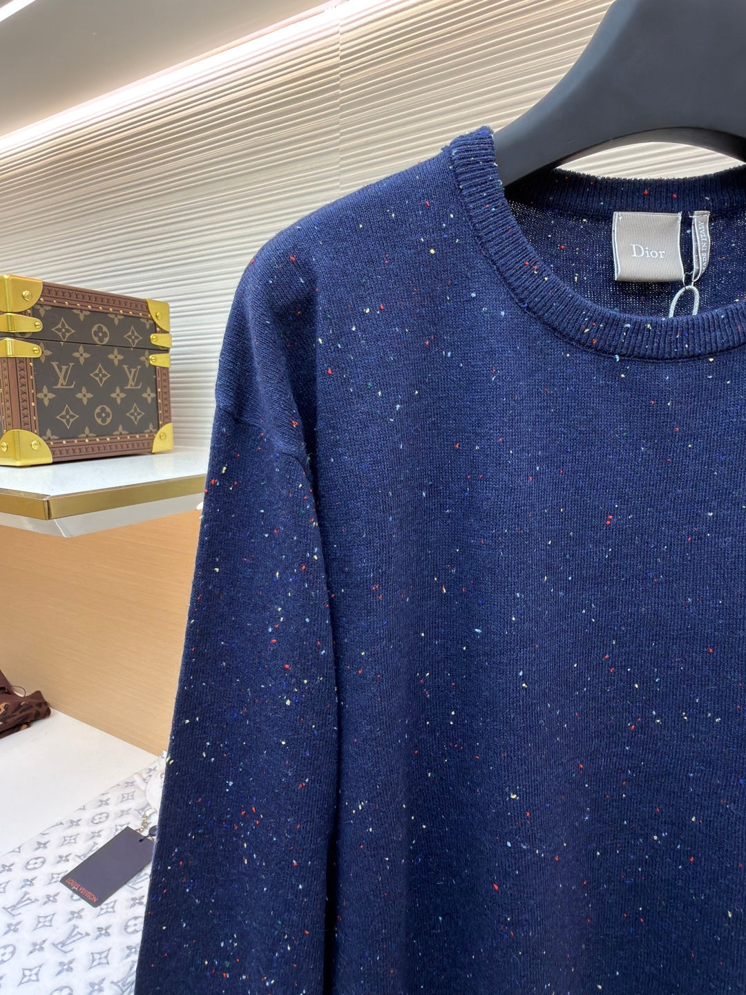 CD Logo Wool Crewneck Sweater