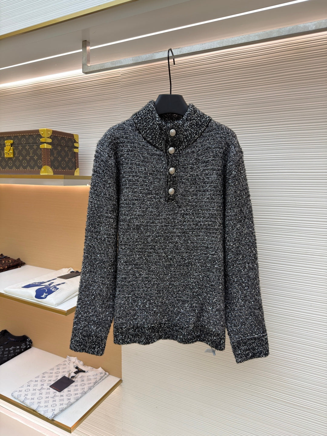 Tweed Crewneck Sweater