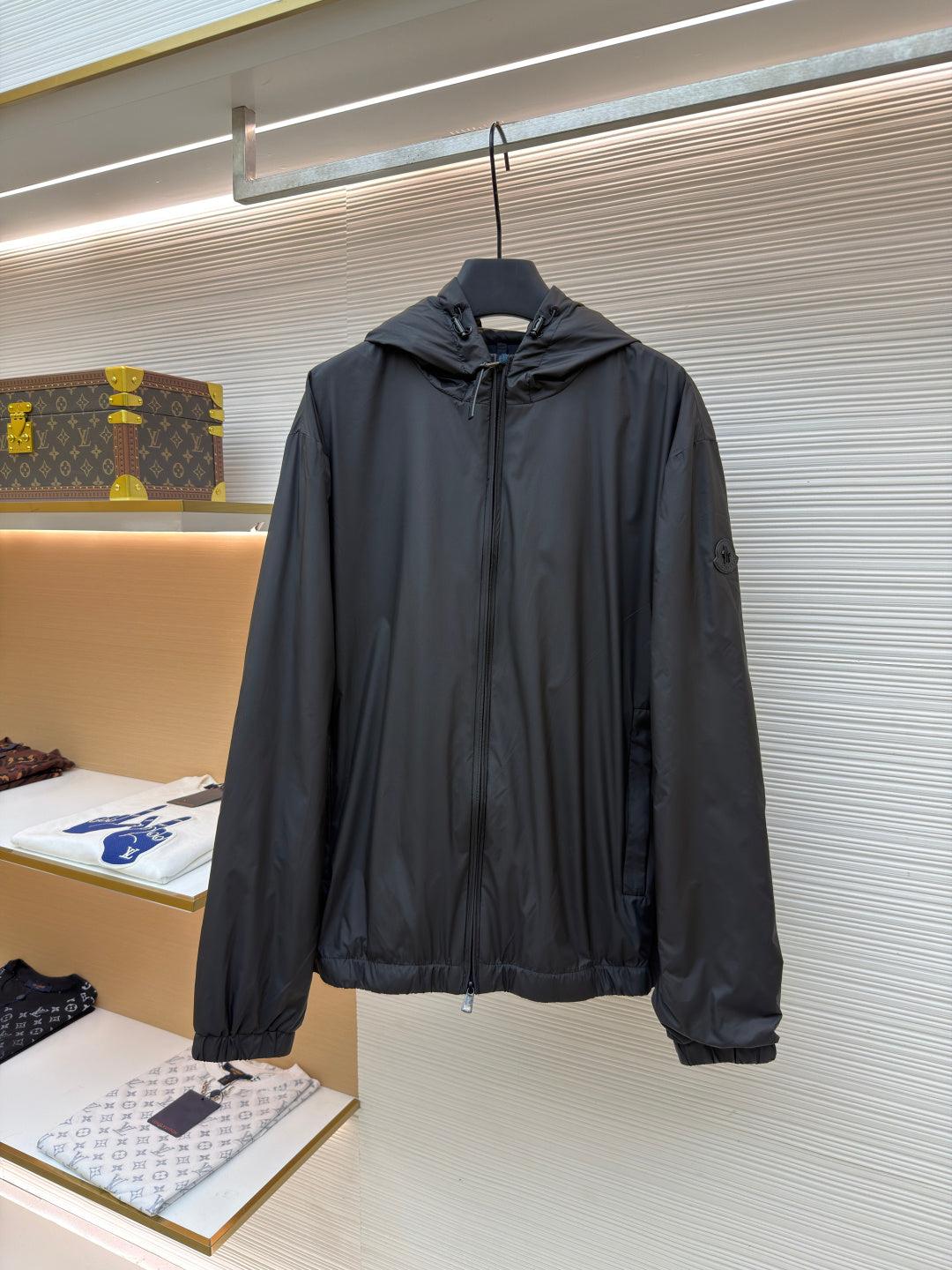 Logo Patch Hooded Jacket