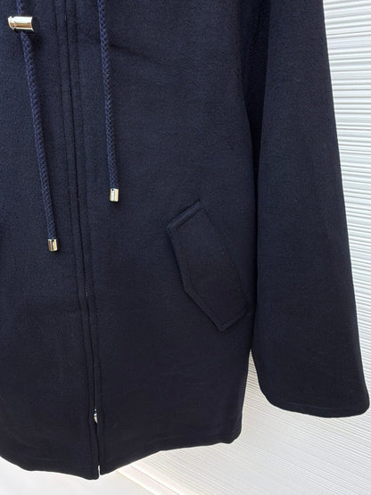 Logo Hooded Coat