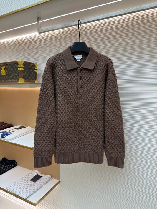 Intrecciato Longsleeve Polo