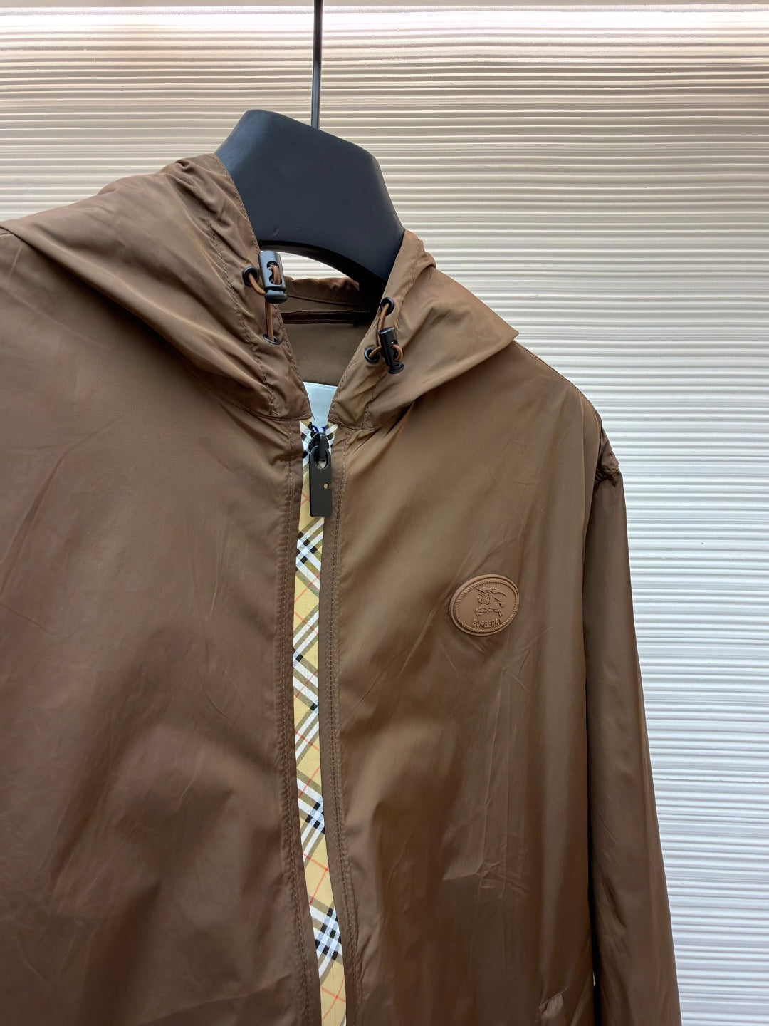 Vintage Check Hooded Jacket
