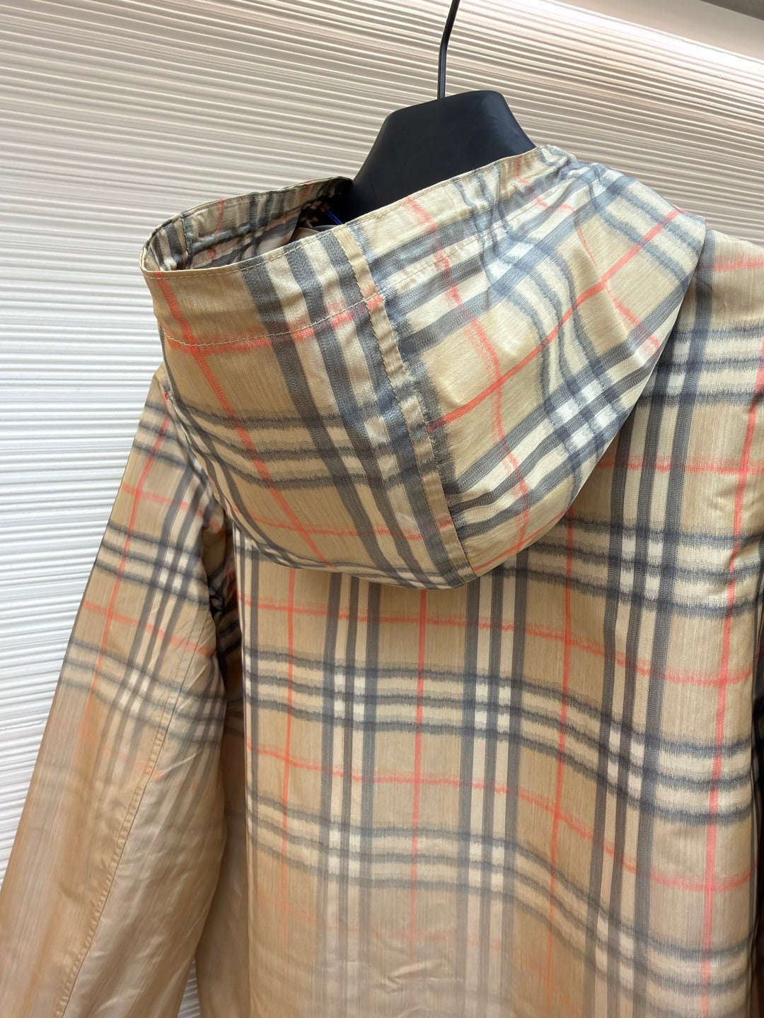Vintage Check Hooded Jacket
