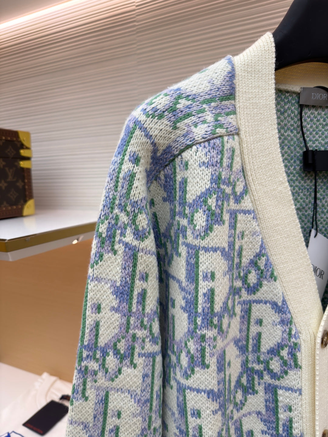 Oblique Knit Cardigan