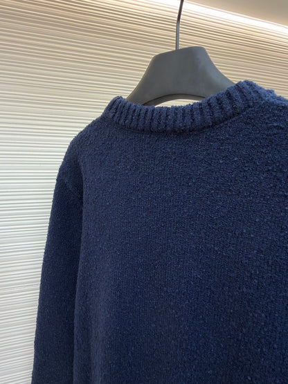 LV Logo Wool Crewneck Sweater