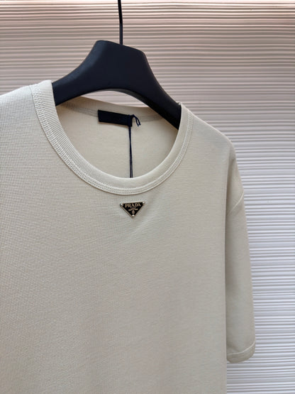 Waffle-Knit T-Shirt