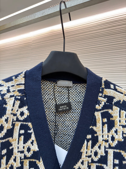 Oblique Knit Cardigan