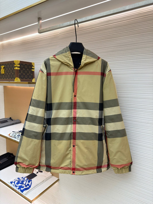 Vintage Check Hooded Jacket